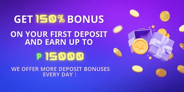 Promotion banner with fishing arcade cannons and jackpot coins